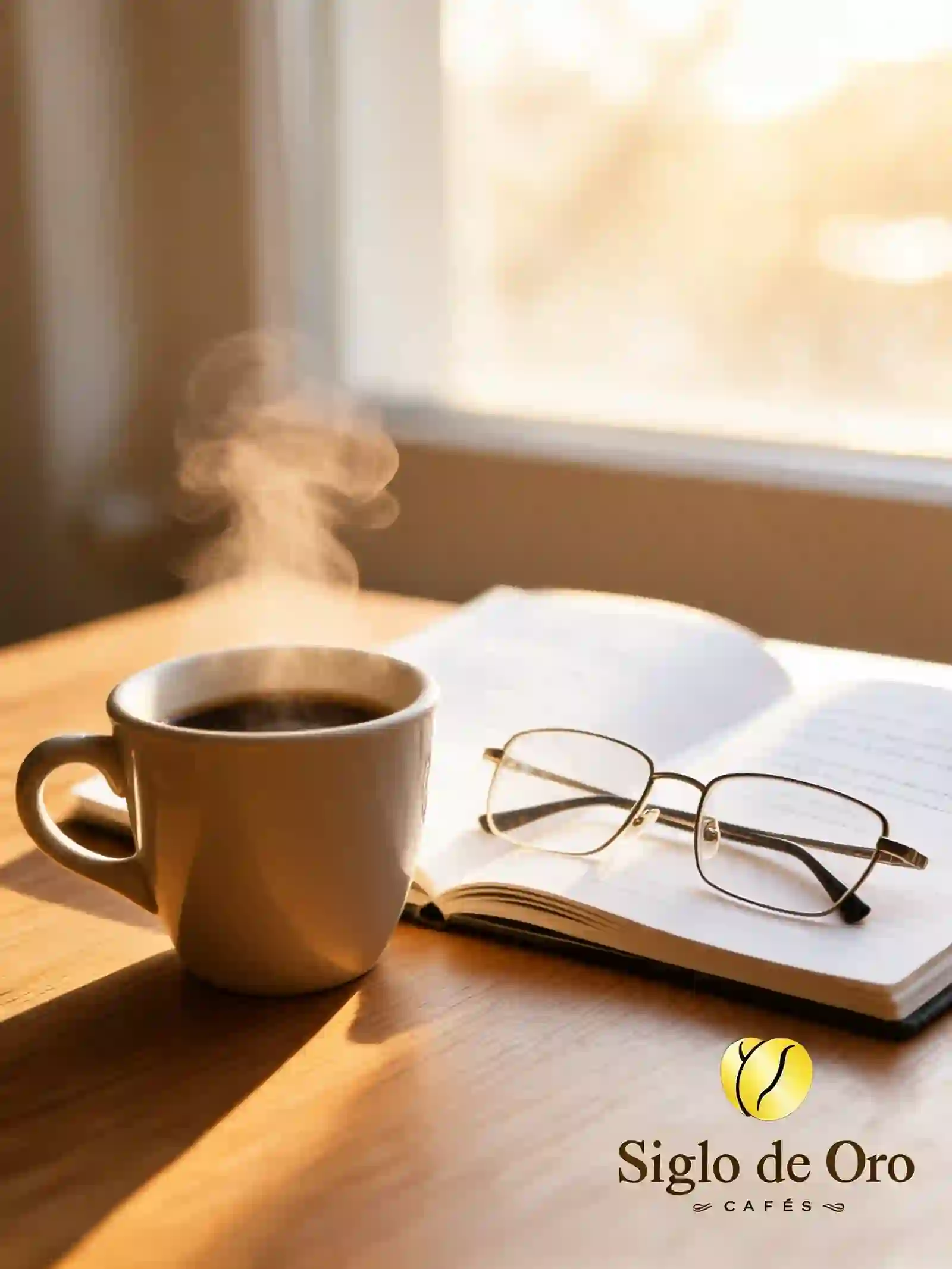 Coffee cup next to a book caffeine effects on focus